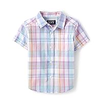The Children's Place baby boys Short Sleeve Button Down Shirt