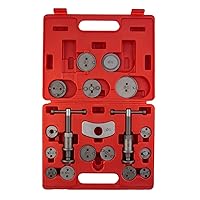 Sunex Tools 3930 Master Disc Brake Caliper Tool Set And Wind Back Kit, Compressor, Spreader Tool Set For Brake Pad Replacement With Magnetic Thrust Bolts, 18-Pieces