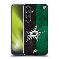 Head Case Designs Officially Licensed NHL Half Distressed Dallas Stars Soft Gel Case Compatible with Samsung Galaxy S24+ 5G