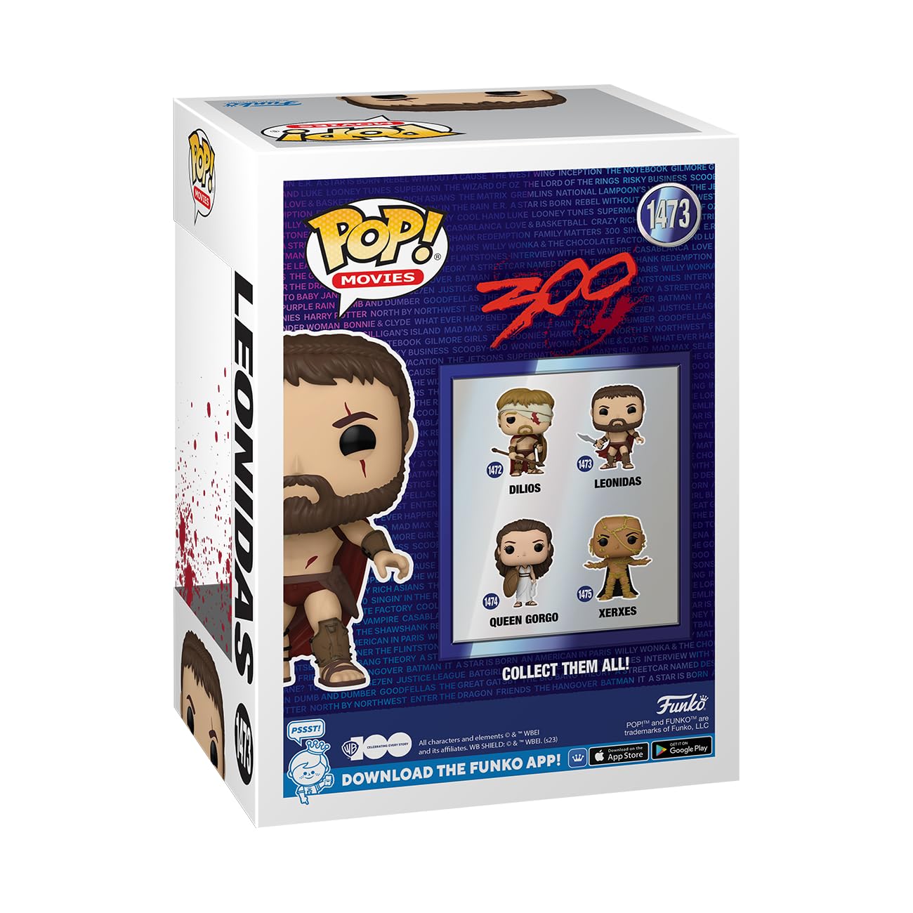 Funko Pop! Movies: WB 100-300, Leonidas (Bloody), Amazon Exclusive