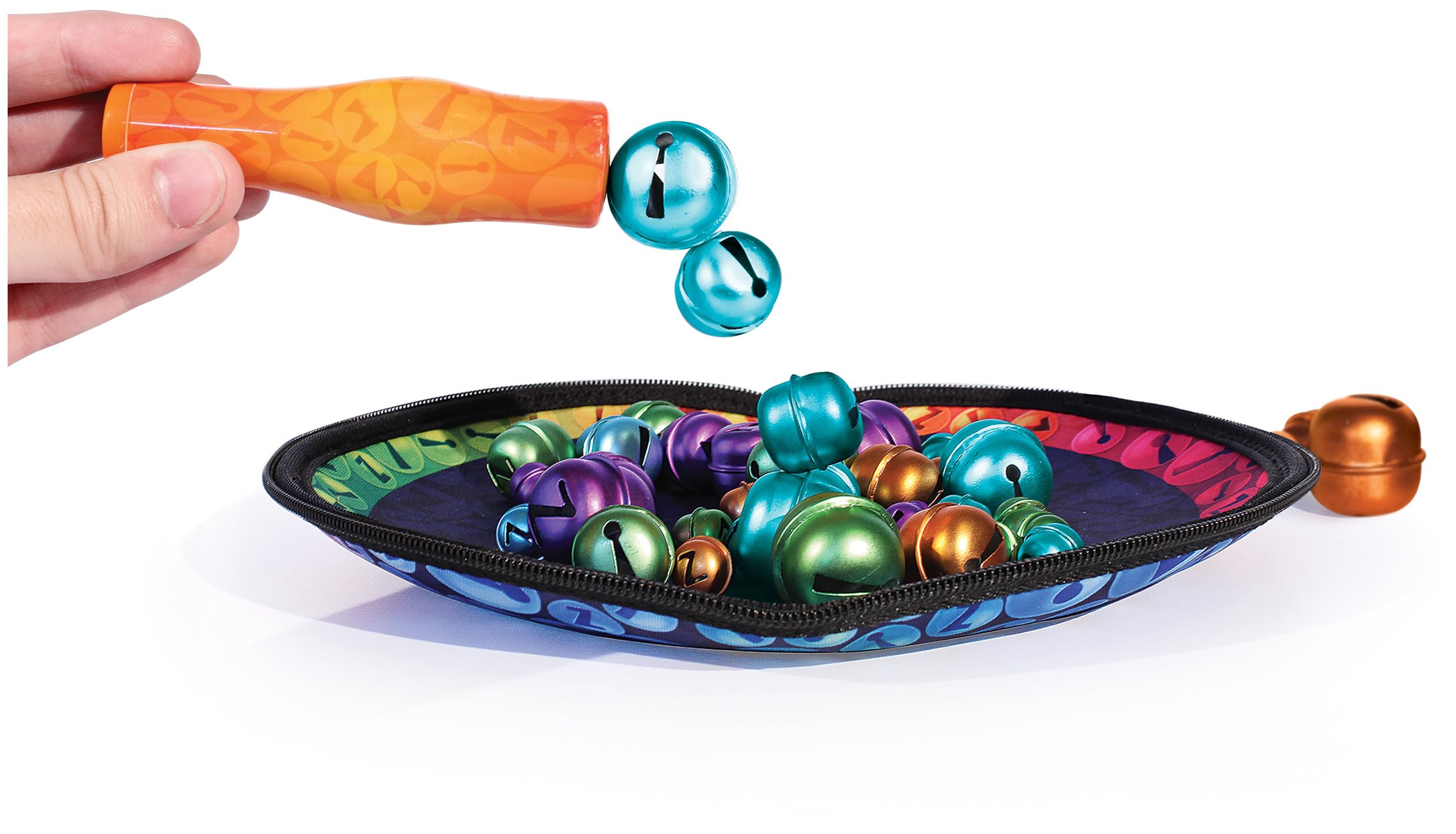 Bellz!, The Quick to Pick-up Family Magnet Game with Magnetic Wand and Colorful Bells, Giftable Pouch Included for On-The-Go Fun, for Kids Ages 6 +