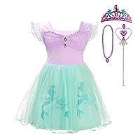 Dressy Daisy Princess Dress Up Clothes Halloween Fancy Party Tulle Skirt Summer Outfit for Baby & Toddler Girls