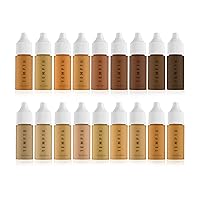 TEMPTU SilkSphere Airbrush Foundation: Long-Lasting Liquid Makeup, Medium to Full Coverage, 4-In-1 Formula Foundation, Primer, Concealer & Correcto, Luminous, Dewy Finish, Available in 18 Shades