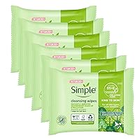 Kind to Skin Cleansing Facial Wipes, 25 Count (Pack of 6)