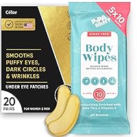 Beauty Bundle - Under Eye Patches and Body Wipes Extra Large