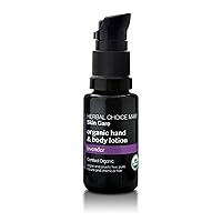 Nature's Brands Organic Hand & Body Lotion by Herbal Choice Mari (Lavender, 0.5 Fl Oz Bottle) - No Toxic Synthetic Chemicals - TSA-Approved Travel Size