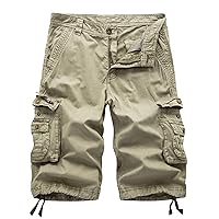 Men's Shorts Cargo Shorts for Men Loose Relaxed Fit Hiking Outdoor Tactical Short Pants with Multi Pockets