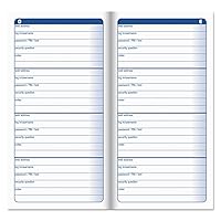 Password Journal, 6.25 x 3.25 Inches (APJ99), Blue