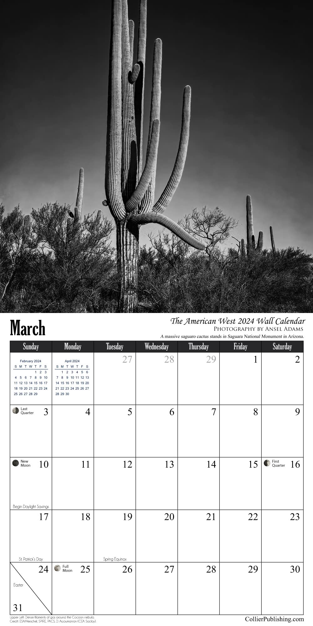 Ansel Adams 2024 Wall Calendar (12