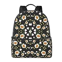 Flower Leaf (2) Print Lightweight Shoulder Bag,Multifunctional Backpack,Travel Shopping Backpacks