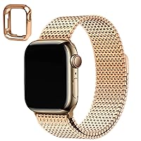 Wristitani Compatible with Apple Watch Band 38mm 40mm 41mm 42mm 44mm 45mm 49mm, Magnetic Clasp Strap Stainless Steel Wristband Replacement for iWatch Band Ultra 2 Series 9 8 SE 7 6 5 4 3 2 1