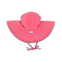 RuffleButts® Baby/Toddler Girls UPF 50+ Sun Protective Wide Brim Swimwear Sun Hat