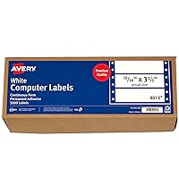 White Computer Labels, 15/16