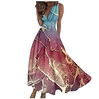 Summer Dresses 2023 Applique Deep V Neck Batwing Sleeve Princess Sundress Split Hem Flowy Pleated Mini Dresses