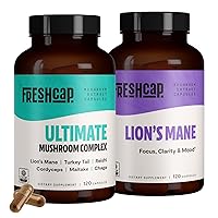 FreshCap Focus Bundle (Lion's Mane Capsules and Ultimate Mushroom Complex Capsules)