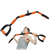 Squatz Lat Pull Down D Handle Bar - Non-Slip Handle Cable Attachment with Lockable Hoist Buckle, Works With Cable Machine Systems for Weight Workout, Muscle Building, Exercises Triceps Back