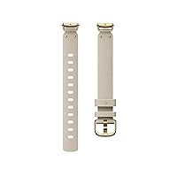 Fitbit Luxe,Leather Alternative Band,Pearl,Large