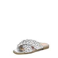 Vionic Kalina Women's Slide Braided Sandals Silver - 5 Medium