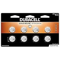 Duracell 2032 Lithium Battery. 8 Count Pack. Child Safety Features. Compatible with Apple AirTag, Key Fob, and other devices. CR2032 Battery Lithium Coin Battery. CR Lithium 3V Cell