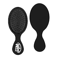 Wet Brush Detangling Brush, Mini Detangler Brush (Black) - Wet & Dry Tangle-Free Hair Brush for Women & Men - No Tangle Soft & Flexible Bristles for Straight, Curly, & Thick Hair