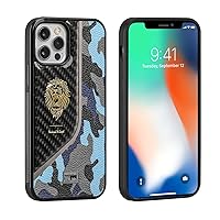 Cartoon Case for iPhone 12 Pro Max,Carbon Fiber Camouflage Pattern Drop Dust Proof Bumper Case