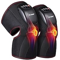 Knee Massager with Heat, Knee Brace Wrap for Arthritis Pain Relief, Air Compression Massage Improves Circulation Around The Knee, 3 Modes and 3 Intensities, FSA HSA Approved