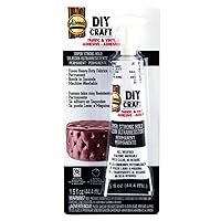 Aleene’s DIY Craft Glue for Fabric & Vinyl, Dries Clear, Permanent Bond, Quick Dry in Seconds, 1.5 oz