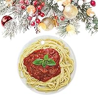 Christmas Ornament 2021 Spaghetti Delicacy Ketchup Holiday Hanging Keepsake Ornament Hanging Ornaments Gift for Family and Friends Merry Xmas Hanging Pendan New Years 2022 Decorations Gifts