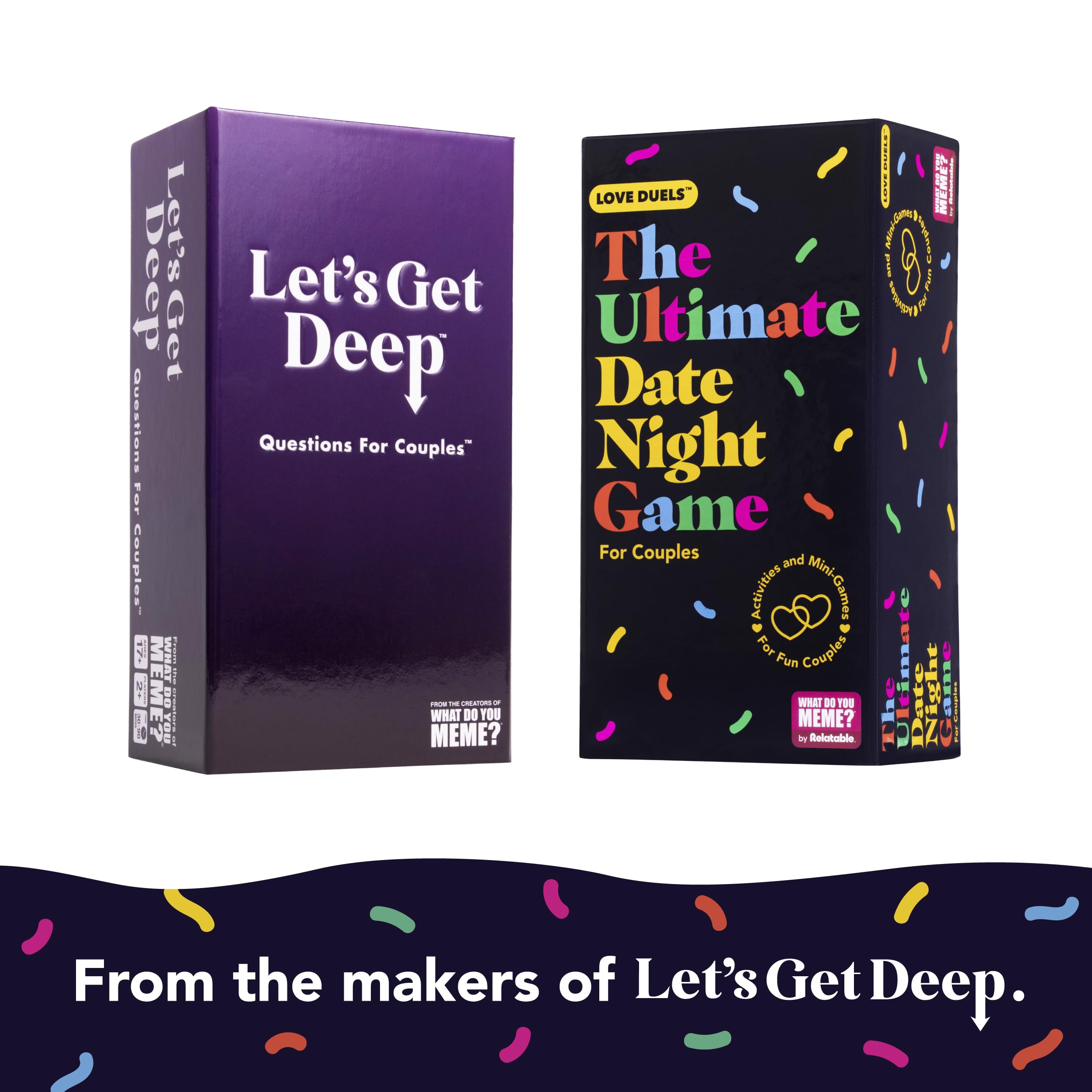 WHAT DO YOU MEME? The Ultimate Date Night Game - Relationship Card Game by The Creators of Let's Get Deep, Great Gift for Valentine's Day