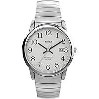 Timex T2H451 Mens White Silver Easy Reader Watch