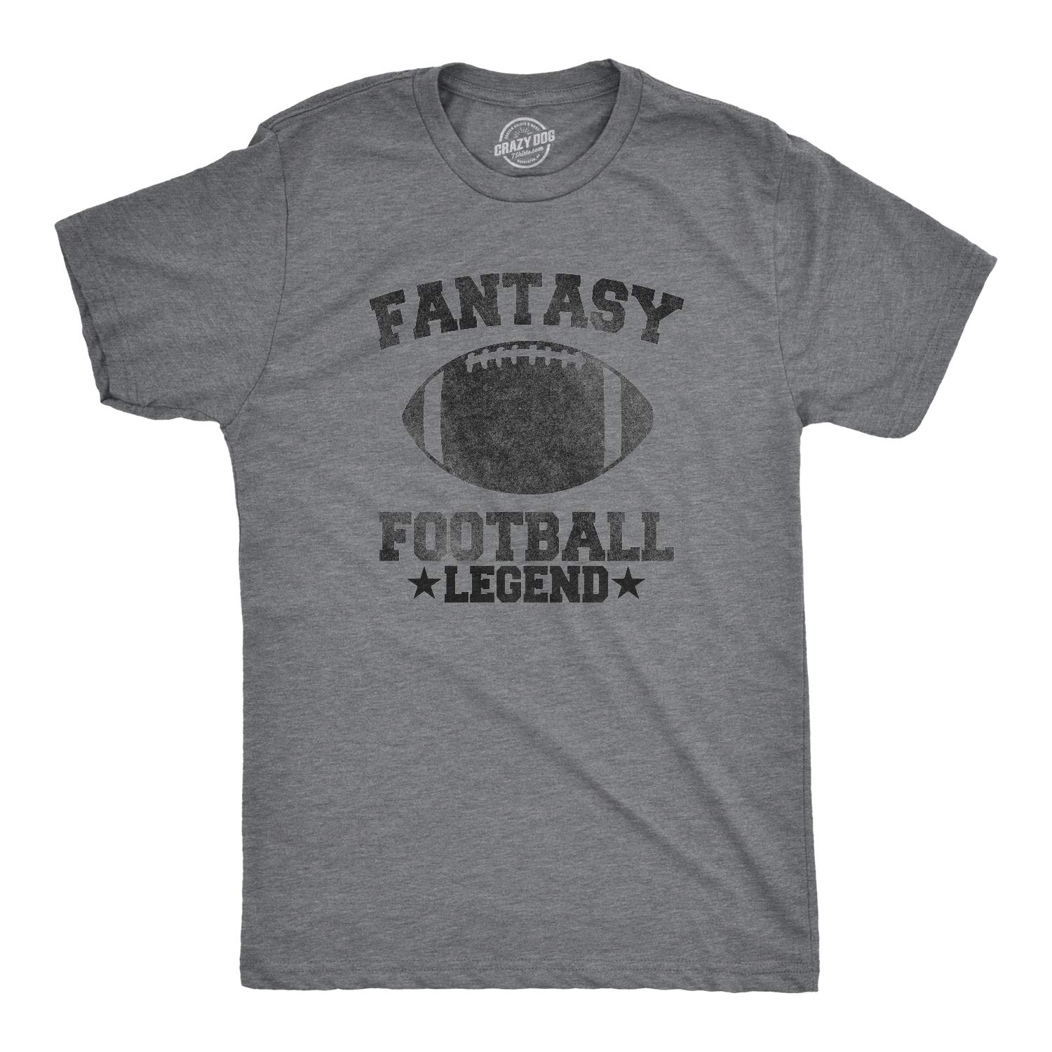 Mens Fantasy Football Legend Funny T Shirt Season Novelty Graphic Dad Gameday