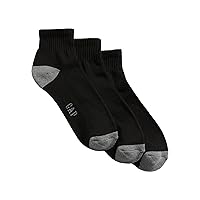 GAP Men's 3-Pack Quarter Crew Socks