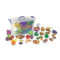 Learning Resources New Sprouts Classroom Play Food Set, 100 Pieces - LER9723,Multi,12 L x 7 W x 12 H in