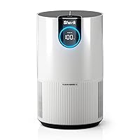 Shark Clean Sense Air Purifier for Bedroom and Office with HEPA Air Filter, Covers Up To 500 SQ FT,Removes Smoke, Dust, Allergens, and Pollutants, HP102, 1 Pack