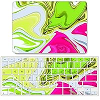 IVY Fluid Marble Design Folio Hard Case for MacBook Pro (14-inch with M1/M2 Models: A2442/A2779) with Keyboard Cover - C