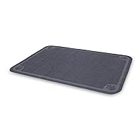 Petmate Litter Catcher Mat Extra Large, Grey, Model:22990 47x32x0.25 Inch (Pack of 1)