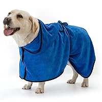 Dog Robe Tabai XXL Fast Drying Bath Towel Free-Moving Cozy Dog Towel Wrap Super Absorbent Towels for Drying Dogs Large Fits 80-130lbs Labrador,Golden Retriever,German Shepherd,Poodle,Husky