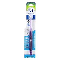 Brilliant Specialty Adult Round Toothbrush for Sensitive Mouths to Support Chemo and Other Sensory Oral Care Needs with Ultra Soft Bristles, Violet, 1 Pack
