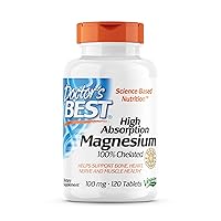 High Absorption Magnesium Glycinate Lysinate, 100% Chelated, TRACCS, Not Buffered, Non-GMO, Vegan, Gluten & Soy Free, 100 mg, 120 Tablets (Packaging May Vary)