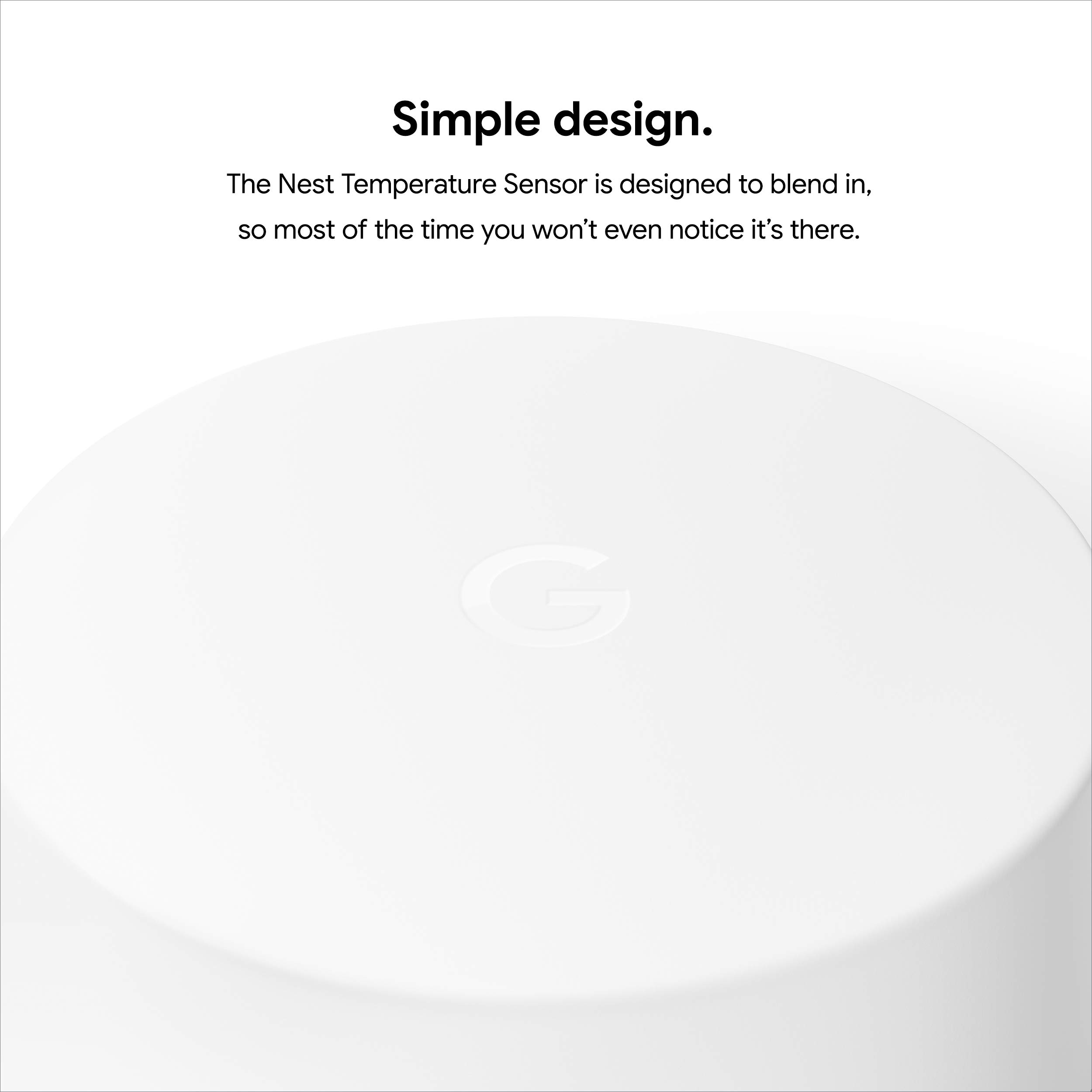 Google Nest Temperature Sensor- That Works with Nest Learning Thermostat and Nest Thermostat E - Smart Home