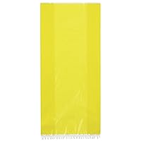 Yellow Cellophane Bags - (30 Ct) - Vibrant Sunshine Gift Bags for Parties, Events & Special Occasions