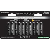 Eneloop Panasonic BK-3HCCA16FA pro AA High Capacity Ni-MH Pre-Charged Rechargeable Batteries, 16-Battery Pack