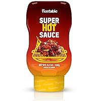 Funtable Super Hot Sauce (14.1oz, Pack of 1) - Authentic Korean Flavor, Spicy & Tangy Sauce, Ideal for Fried Chicken, Nuggets, Dipping & More.