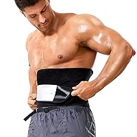 Waist Trimmer for Men & Women Stomach Wraps Sweat Band Waist Trainer Sweat Belt Slimming Sauna Suits