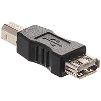 (5 Pack) USB Gender Changer Female A to Male B Converter Adapter, USB 2.0 A Female to B Print Male F/M Converter Adapter Connecter
