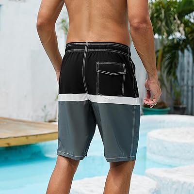 Arcweg Mens Swim Trunks with Compression Liner 9 inch 2 in 1