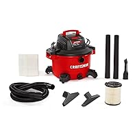 CRAFTSMAN CMXEVBE17594 12 Gallon 6.0 Peak HP Wet/Dry Vac, Portable Shop Vacuum with Attachments