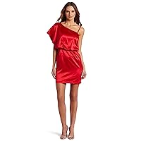 Jessica Simpson Women's One-Shoulder with Flutter Sleeve