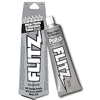 Metal Polish and Cleaner Paste, Also Works on Plastic, Fiberglass, Aluminum, Jewelry, Sterling Silver - Headlight Restoration and Rust Remover - Made in the USA - 1.76 OZ
