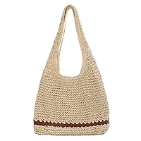 Straw Hobo Bag for Women Straw Tote Bag Woven Beach Bag Summer Travel Beach Bag